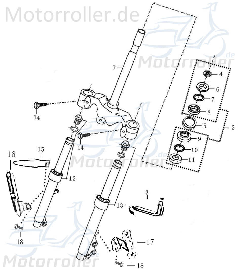 Rex Stratos Montana 50 Bremsschlauchhalter 50ccm 4Takt 706770 Motorroller.de 50ccm-4Takt Scooter Jonway Ersatzteil Service Inpektion Direktimport