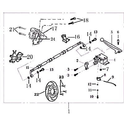 Hauptbremszylinder links chrom 701509