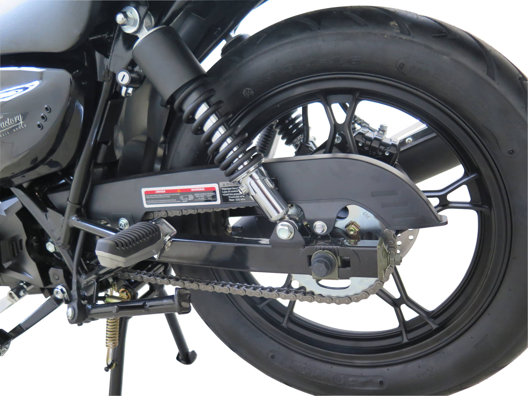 Motorrad Fighter 125 C-S rot 90 km/h Euro 5+ Schaltmoped Chopper 125ccm 4 Takt Leichtkraftrad Krad Kraftrad