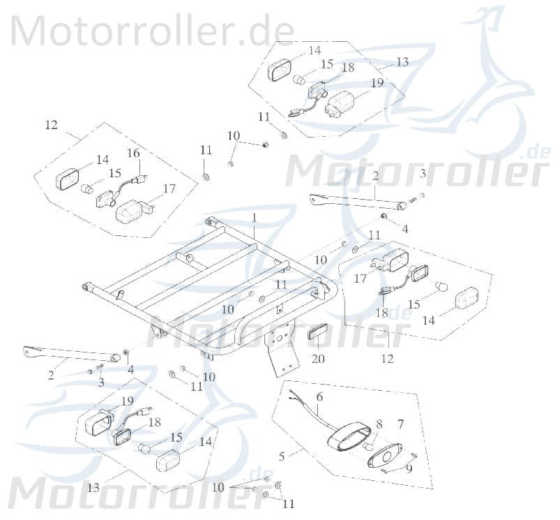 Adly Fassung Blinkerbirne GK 125 Lampenfassung 125ccm 4Takt Motorroller.de Sockel Lampensockel Birnenfassung Birnensockel 125ccm-4Takt Buggy Service