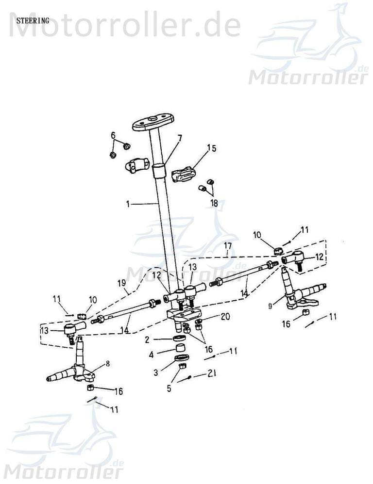 Adly Distanzbuchse 8,5x15x14mm Hülse Distanzhülse 50ccm 2Takt Motorroller.de Distanzring Distanz-Hülse Passhülse Passbuchse Minarelli liegend Quad ATV