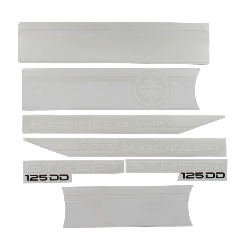 Dekorsatz komplett Kreidler STREET 125 DD 91579 Motorroller.de Aufkleber Sticker Emblem Schriftzug Logo
