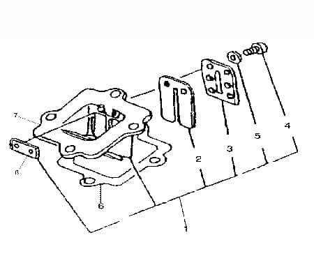 Einlassmembrane Dichtung 2Takt 50ccm 90A-03204-10-00