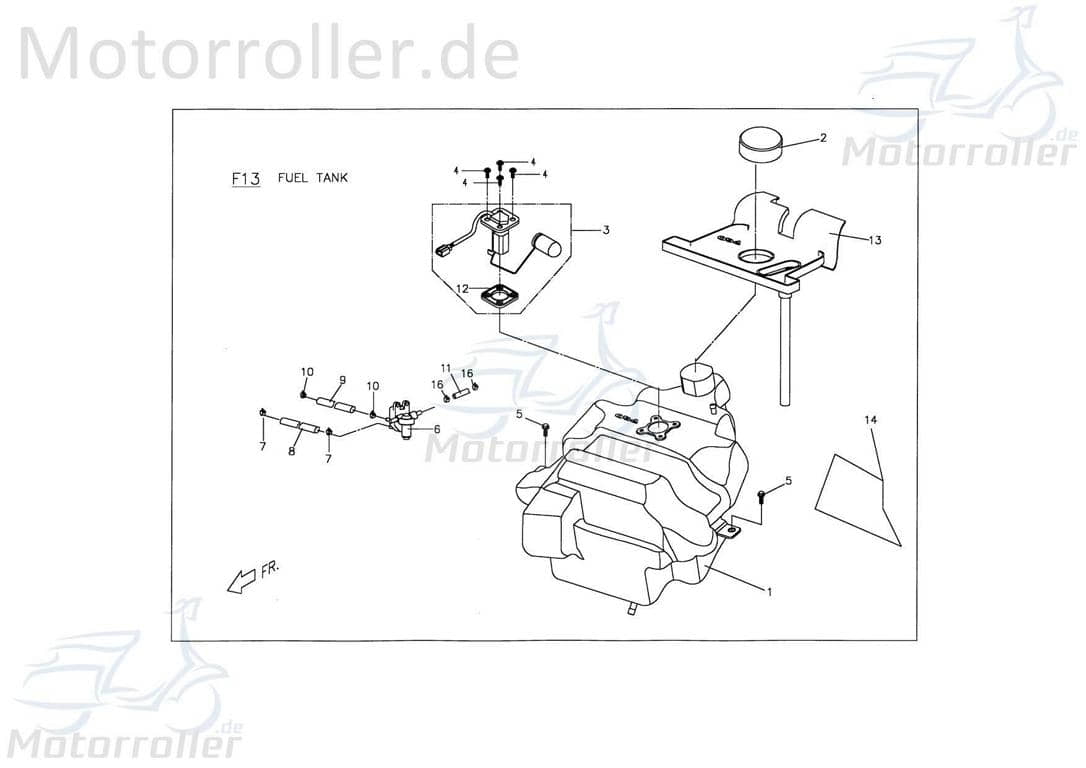 Schraube M6x12mm mit Bund verzinkt AGM Roller 50ccm 4Takt Motorroller.de Bundschraube Maschinenschraube Flanschschraube Flansch-Schraube Bund-Schraube