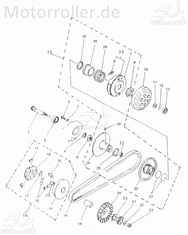 Adly O-Ring Kupplung 7x2-8mm Gummidichtung Quad 50ccm 2Takt Motorroller.de Dichtring Gummiring Oring Gummi-Ring Dicht-Ring 125ccm-4Takt ATV UTV