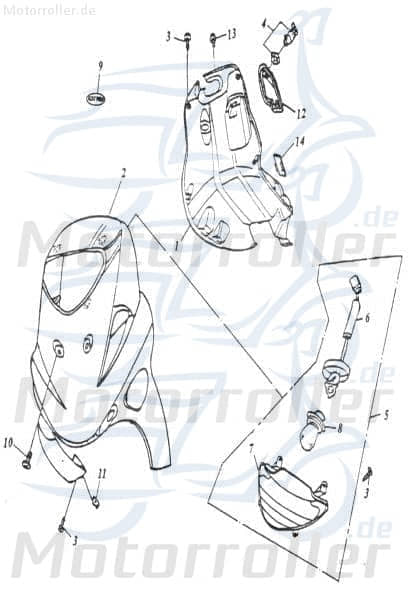 Adly Handschuhfachschloss JET 50 Roller Scooter 50ccm 2Takt Motorroller.de mit Schlüssel 50ccm-2Takt Thunder Bike TB 50 Ersatzteil Service Inpektion