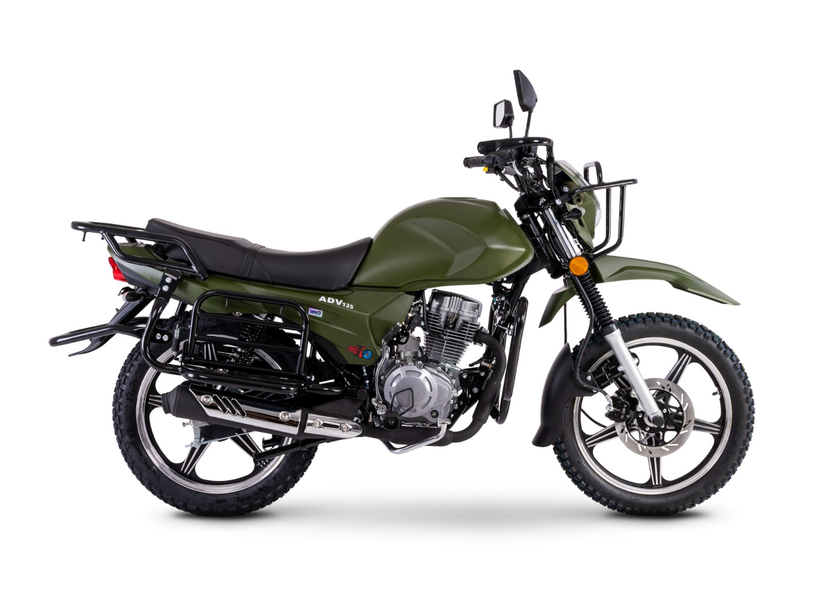 Motorrad Fighter 125 ADV-RS grün Euro 5+ Schaltmoped 125ccm 4 Takt Leichtkraftrad