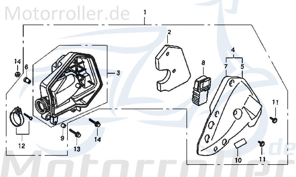 Luftfilter komplett (nicht mehr DAE-17200-SE5-RB00