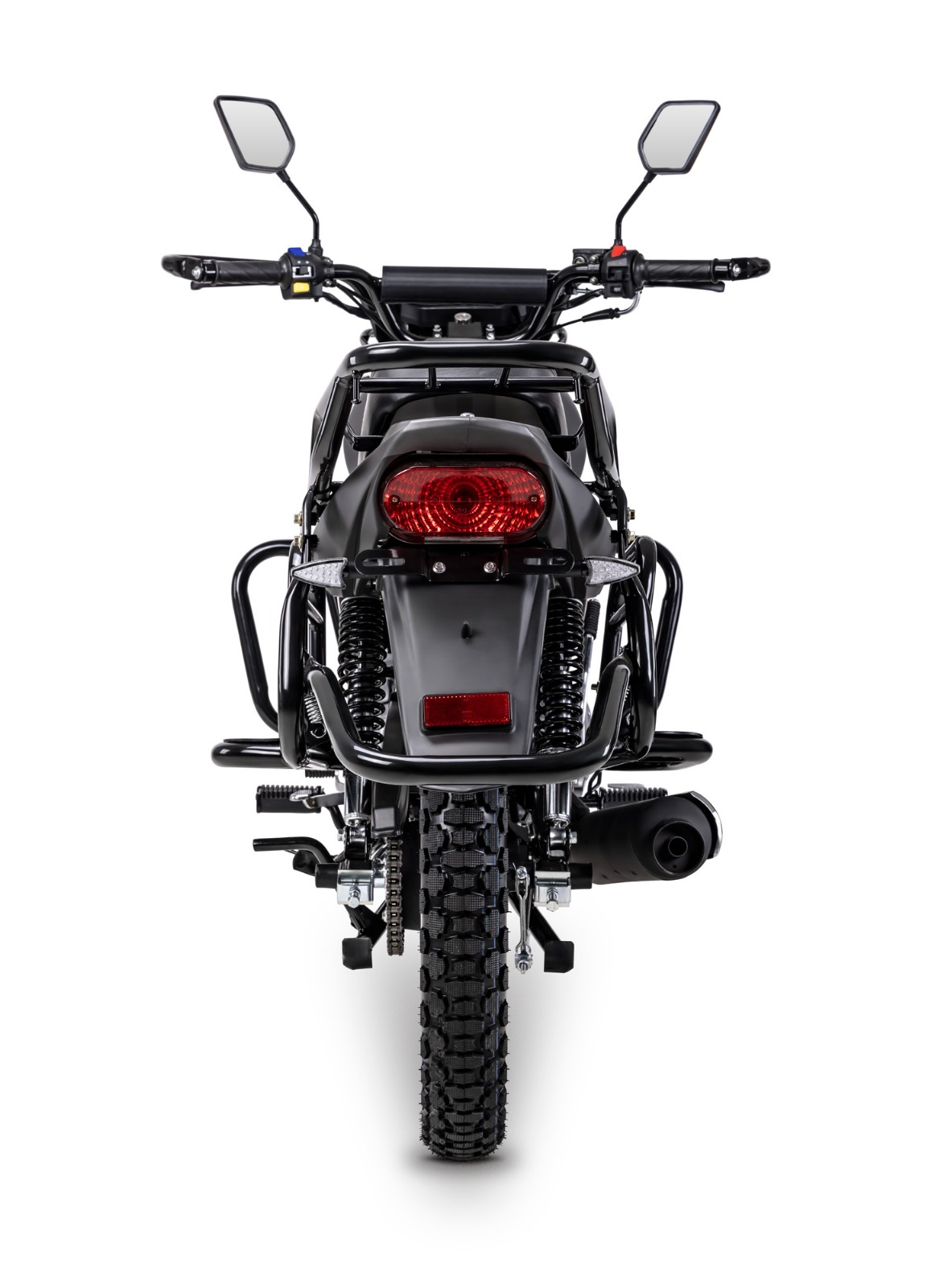 Motorrad Fighter 125 ADV-RS schwarz matt Euro 5+ Schaltmoped 125ccm 4 Takt Leichtkraftrad