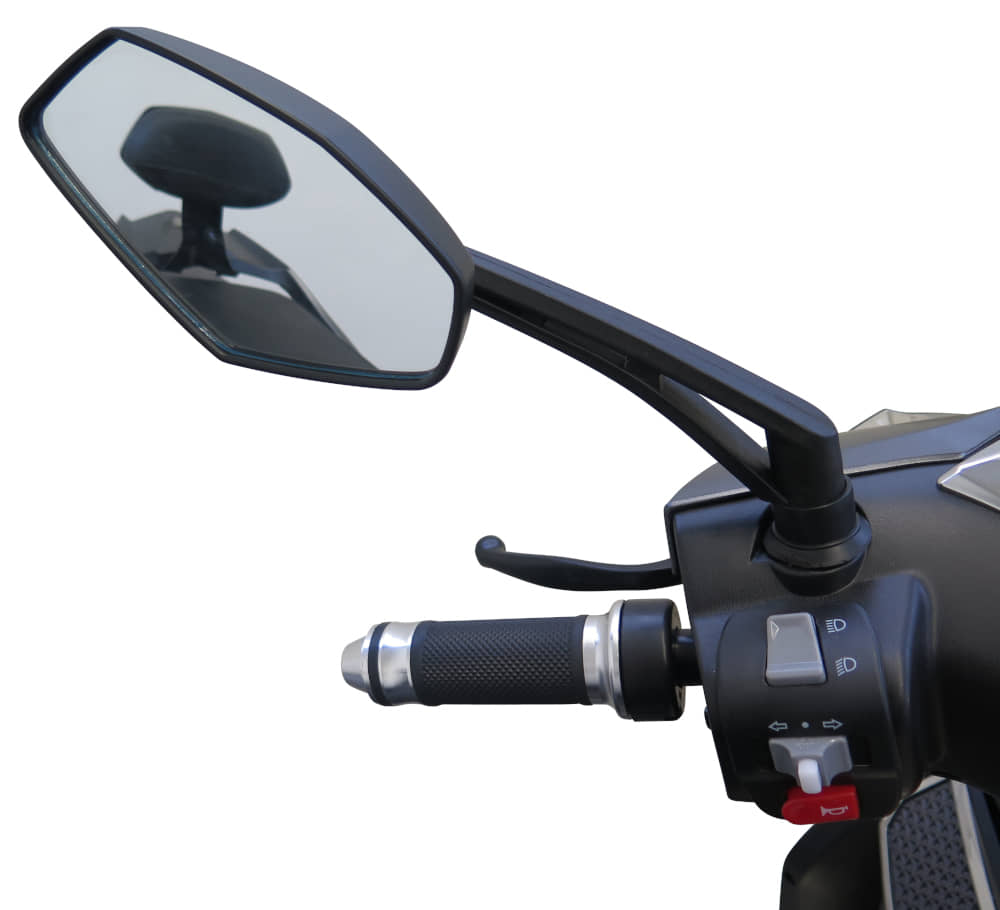 Elektroroller E-Fighter 45 km/h grau-grün E-Scooter E-Roller