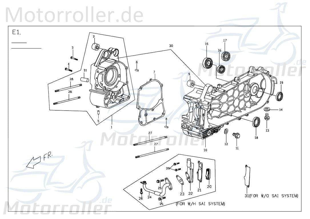 PGO Dichtung Lüfterabdeckung 125ccm-4Takt G-Max 125 Roller C1286220000 Motorroller.de Abdichtung Lüfterabdeckungdichtung PGO 125ccm-4Takt Mokick