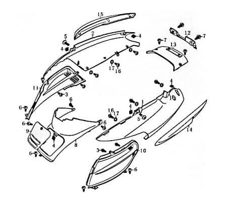 Heckleuchten-Streuscheibe FIG38-2