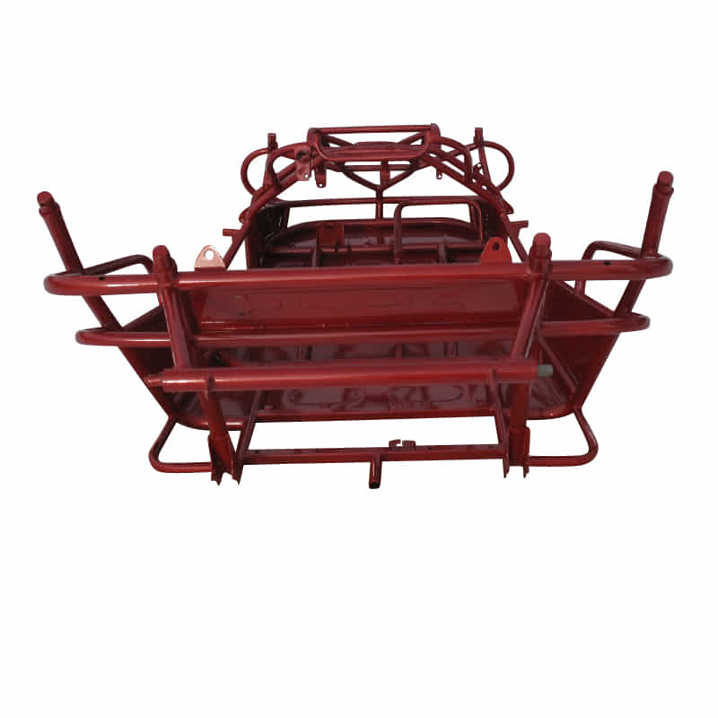 Rahmen rot Fahrgestell Tongjian Strassenbuggy 150 2.000.044-R Motorroller.de Eppella ECM TBM Twister Hammerhead Wangye Kasea Buggy