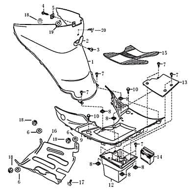 Bundschraube M6x16mm verzinkt Rex RS450 Roller 703830 Motorroller.de Maschinenschraube Flanschschraube Flansch-Schraube Maschinen-Schraube