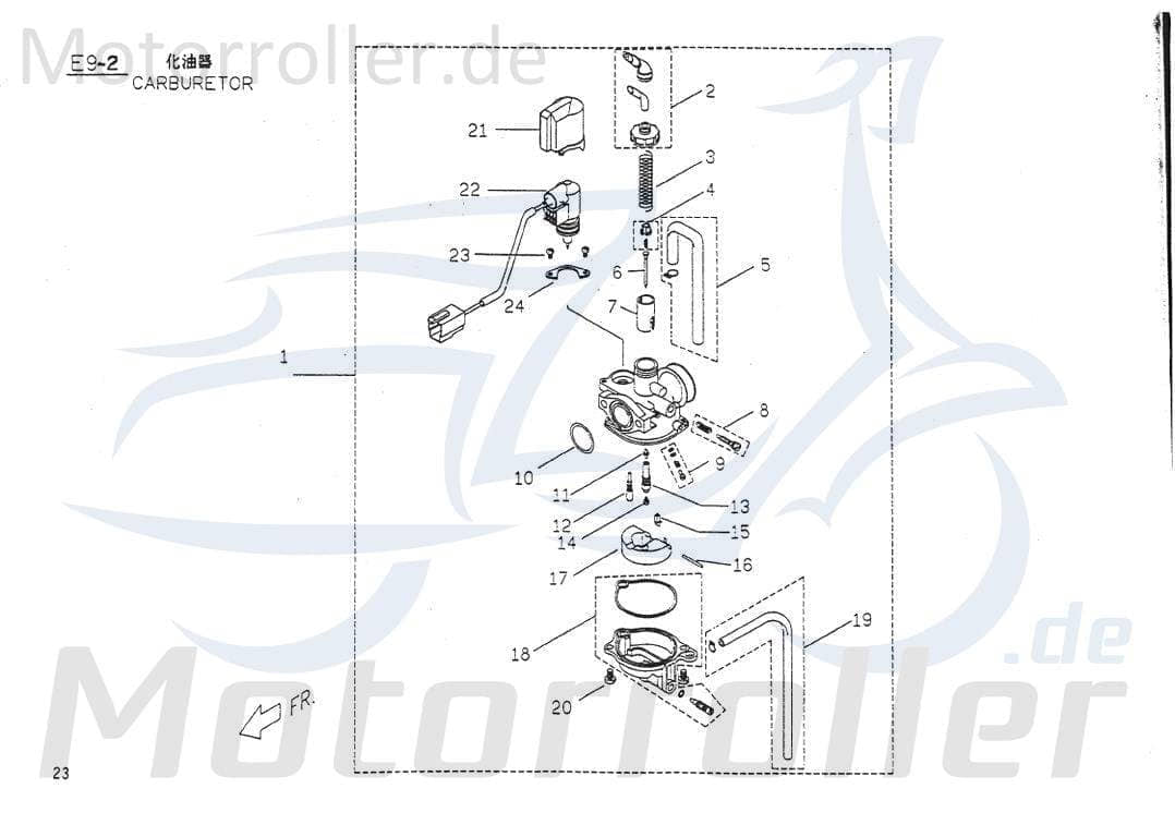 PGO Stiftarm Big Max 50 Bolzenarm Roller Scooter 50ccm 2Takt Motorroller.de PGO 50ccm-2Takt Big Max Sport Ersatzteil Service Inpektion Direktimport