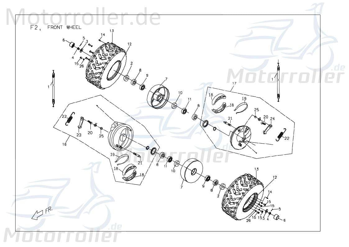 Felge schwarz (60) X0407140600