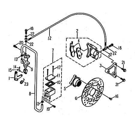 Bremsleitung Bremsschlauch Hydraulikschlauch 97022