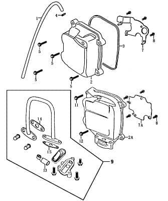 Dichtung Zylinderkopfdeckel 4T 125/ Kart 170cc 704293