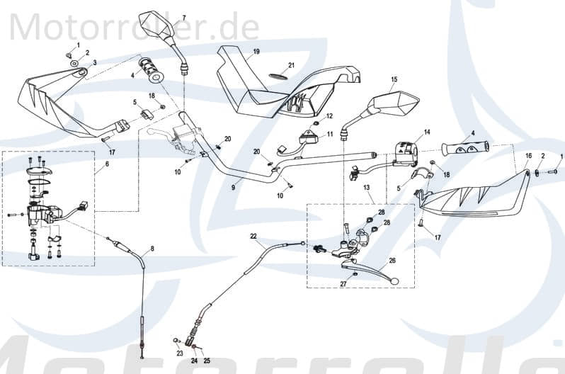 SMC Bundmutter M6 CFMOTO CForce 450 ONE EPS Quad B04170600055 Motorroller.de Sechskantmutter Flanschmutter Sechskant-Mutter Flansch-Mutter Bund-Mutter
