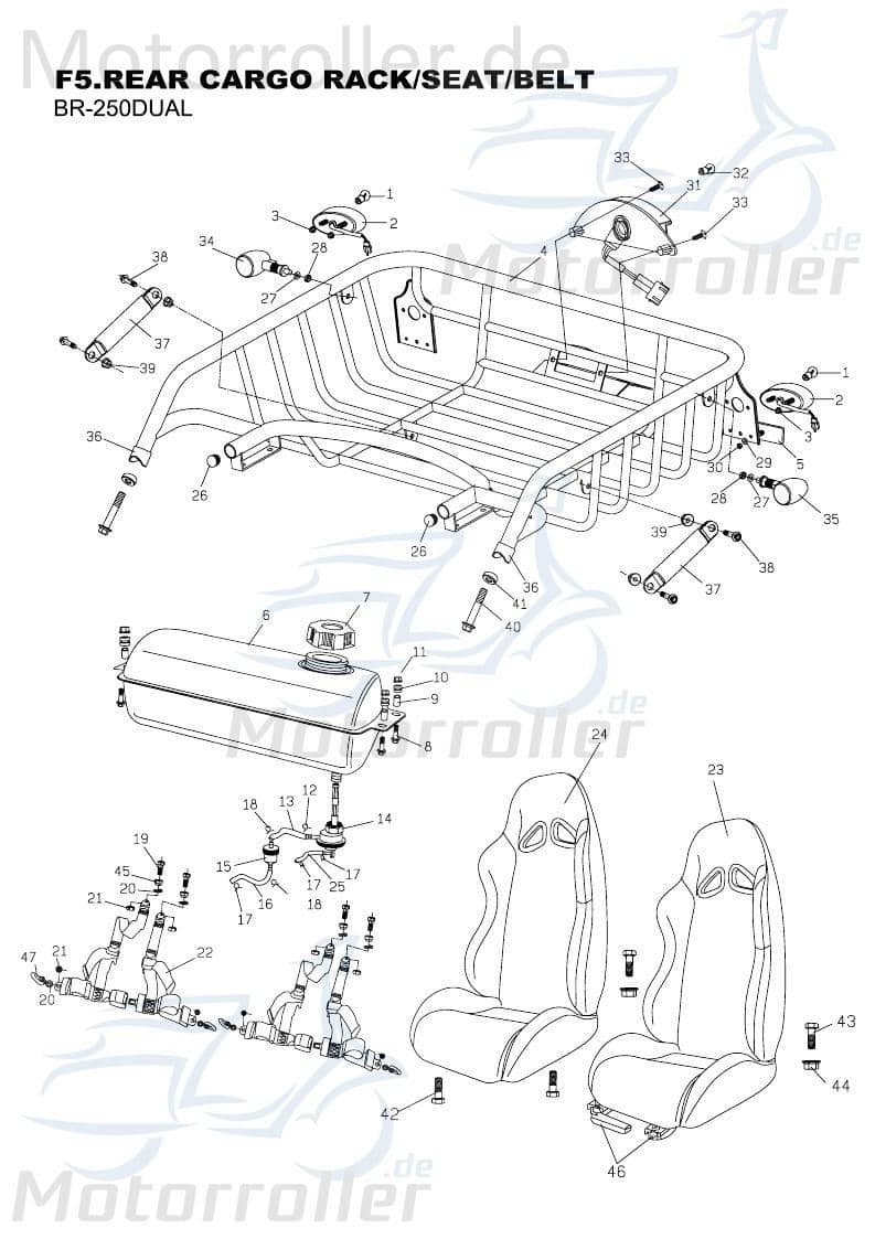 PGO Bundmutter M10 Bugrider 250 Sechskantmutter 250ccm 4Takt Motorroller.de Flanschmutter Sechskant-Mutter Flansch-Mutter Maschinenmutter Bund-Mutter