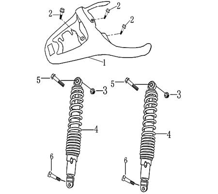 Kreidler Galactica 2.0 Electro Stoßdämpfer Roller 706924 Motorroller.de Federbein Scooter E-Rex Elektroroller