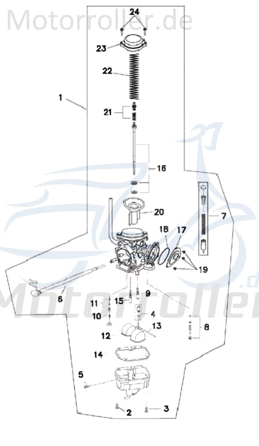 Schwimmer Schwimmerachse Adly Schwimmkörper Quad 272ccm 4Takt Motorroller.de Vergaser-Schwimmer Vergaserschwimmer Schwimm-Körper 272ccm-4Takt ATV UTV