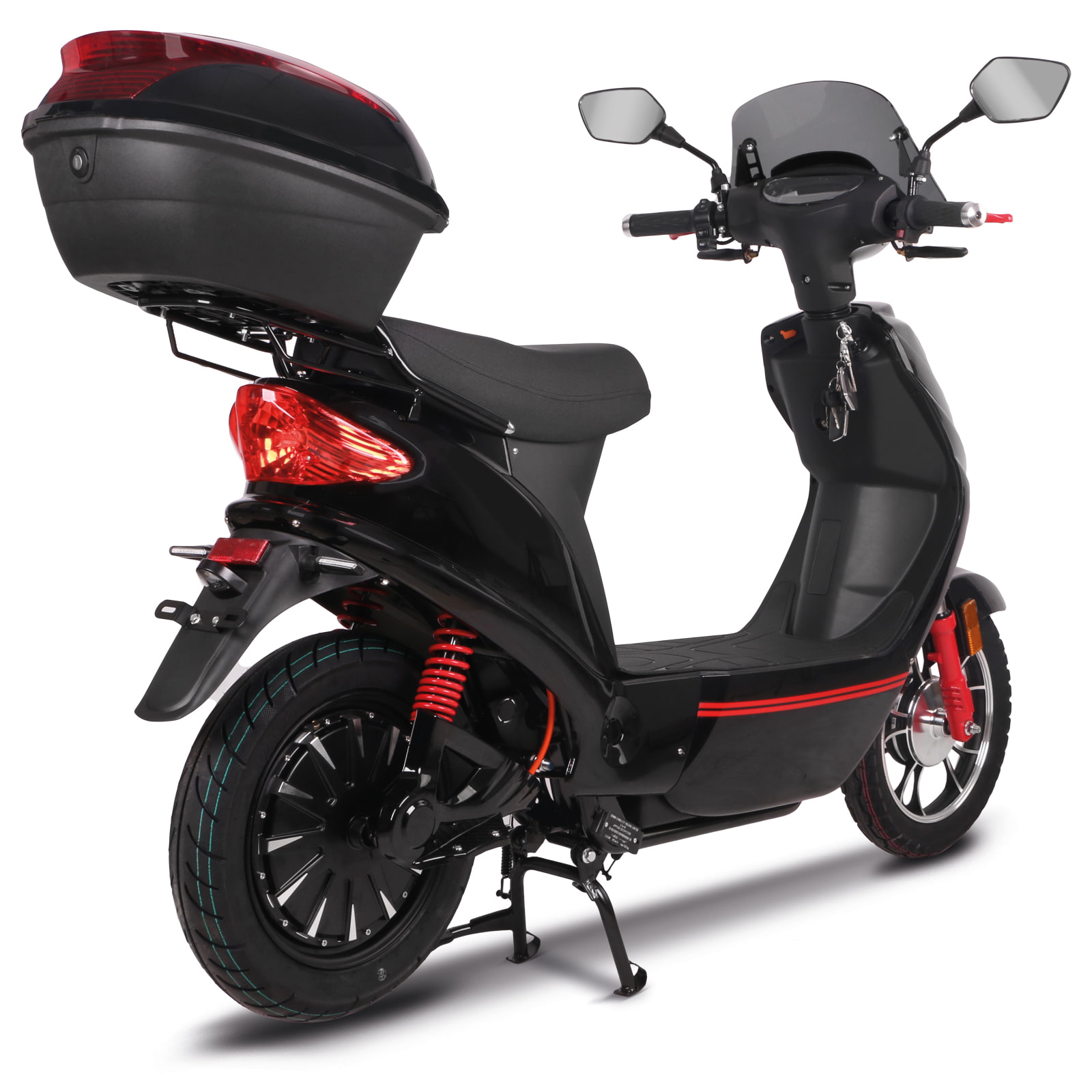 Elektroroller Scoody 45 HL schwarz 45 km/h 2000 Watt 60V-20Ah Lithium-Akku E-Roller E-Scooter Elektroscooter