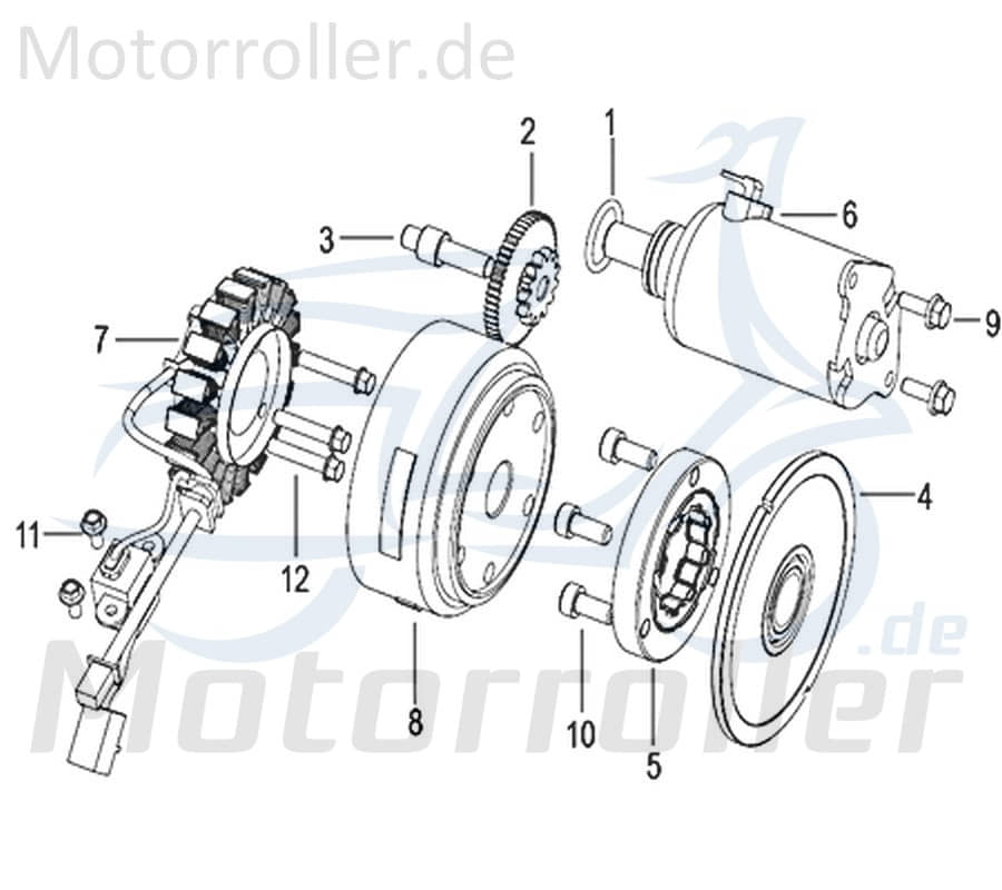 Anlasserfreilauf 750106 von Motorroller.de