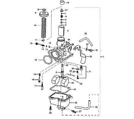 Kreidler SUPERMOTO 125 Schwimmerhaltestift 125ccm 2Takt 89312 Motorroller.de Schwimmerachse Vergaser-Schwimmer Vergaserschwimmer Schwimm-Körper Moped