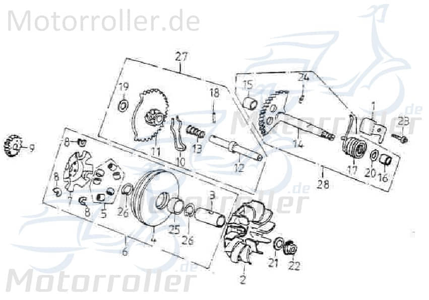 AEON Buchse 14x18x16mm Cobra 125 RS Hülse Quad ATV 125ccm 4Takt Motorroller.de Distanzhülse Lagerbuchse Distanz-Hülse Distanzbuchse Passhülse