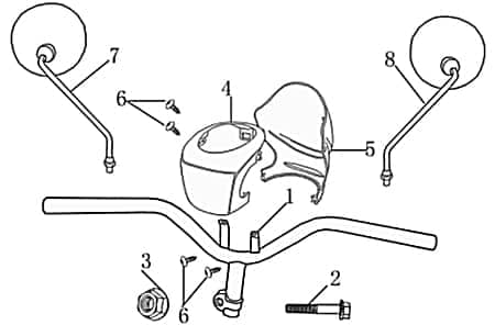 Tachometerverkleidung innen 701591