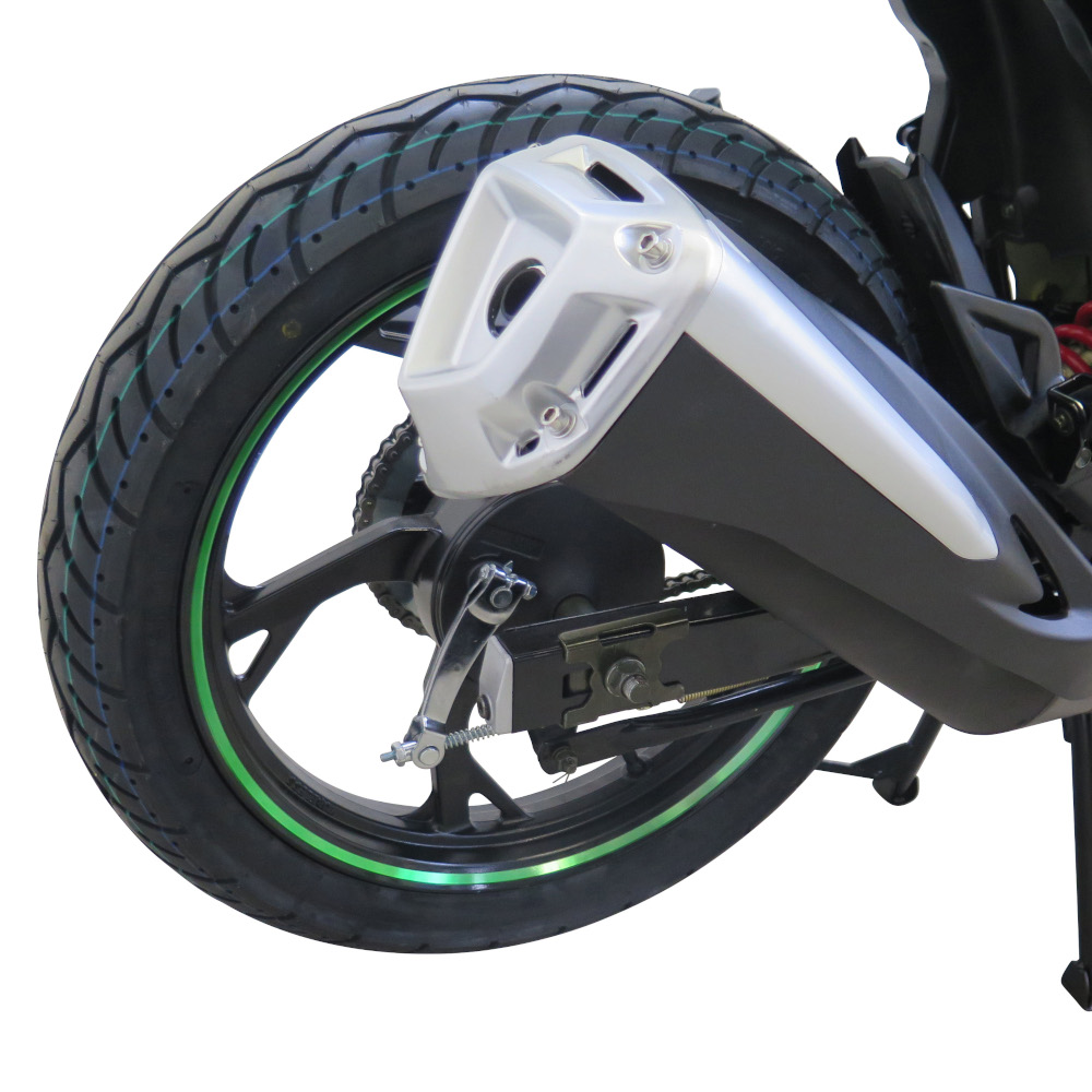 Motorrad Fighter 50 FR-S grün 45 km/h Euro 5 Schaltmoped Mokick 50ccm 4 Takt Kleinkraftrad Krad