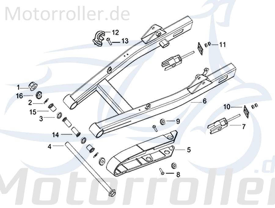 CPI Schraube M6x12mm PH BT125T 2B2 4Takt B02010601225 Motorroller.de Bundschraube Maschinenschraube Flanschschraube Flansch-Schraube Scooter