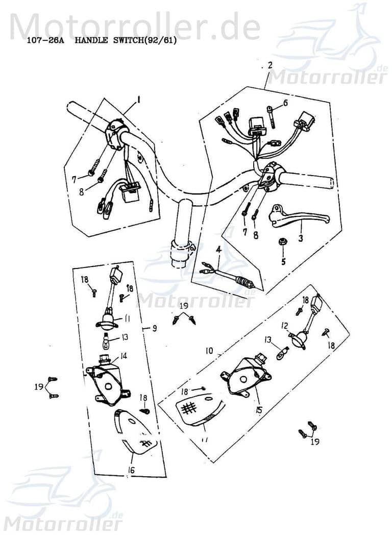 Adly Blinkerglas links vorn Super Sonic 50 Roller 50ccm 2Takt Motorroller.de Blinker-Glas Blinker-Abdeckung Blinkerabdeckung Blinkerkappe Winker-Glas