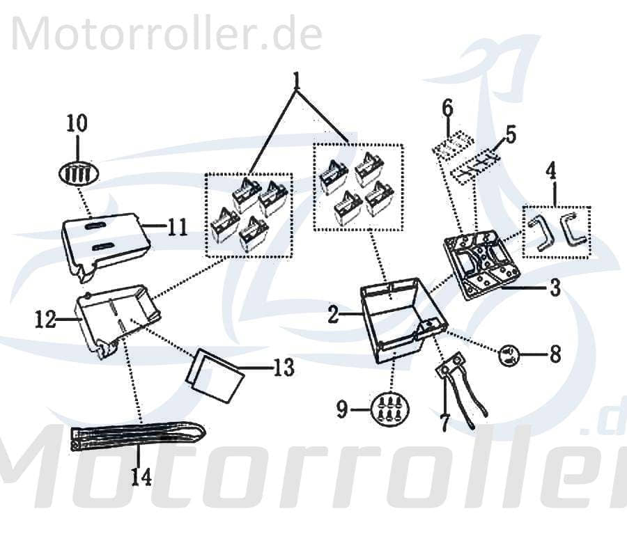 Rex E-Rex Akkusatz 8 Batterien komplett 50ccm elektro 702405 Motorroller.de für den Akkusatz Accu complete Elektroroller Jonway Ersatzteil Service