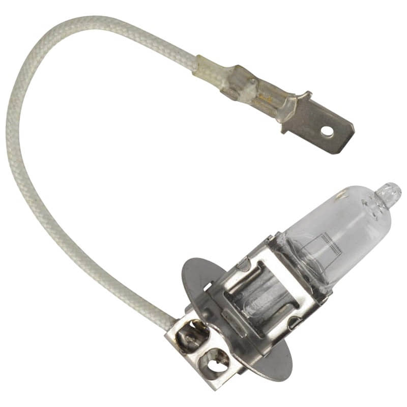 Scheinwerferbirne Halogen H3 12V 55W Jonway YY50QT022010 Motorroller.de Sockel PK22S Halogenleuchte Halogenglühlampe Scheinwerferlampe Glühbirne Moped