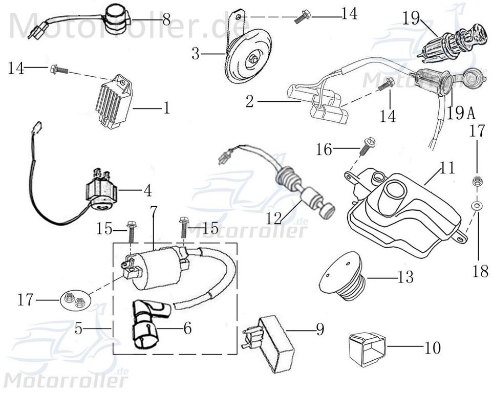 Öltank 2Takter 150018 von Jonway