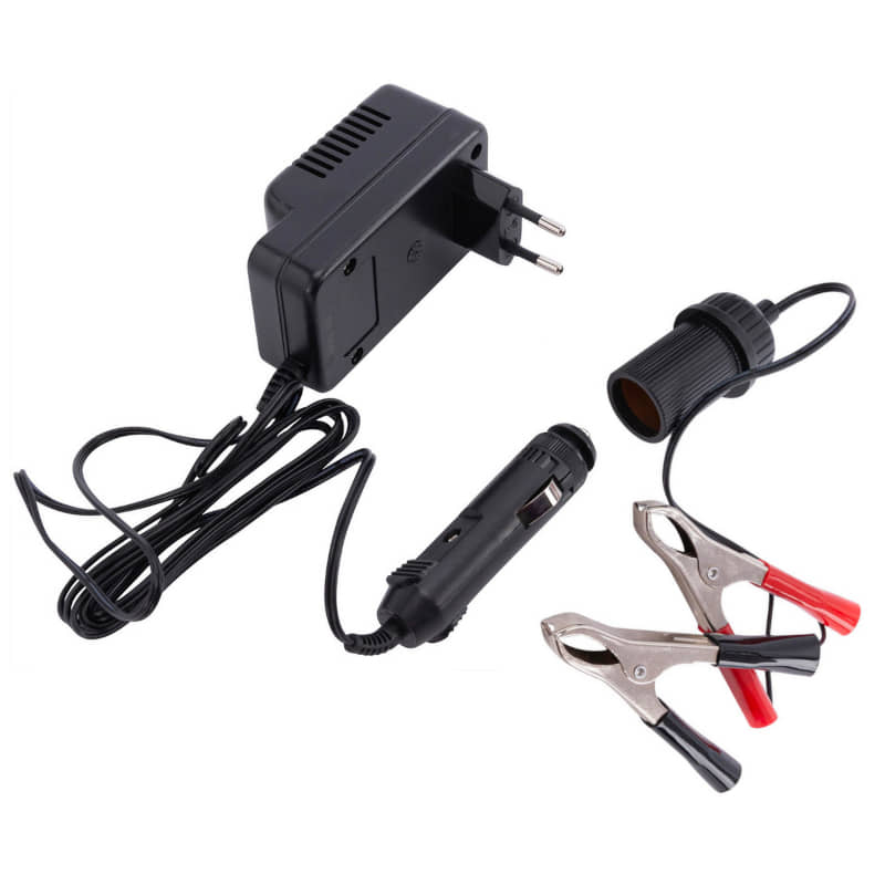 BAAS Batterieladegerät "BA35E" 6 + 12 Volt Automatiklader für Bleibatterie Vliesbatterien Gelbatterien Motorroller Scooter Motorrad Moped