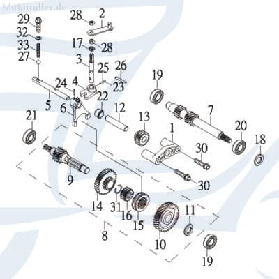 Führungsstift 94430-30018-K von AGM-MOTORS