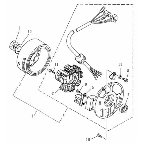 Lichtmaschine Rex Quad 50 von Motorroller.de