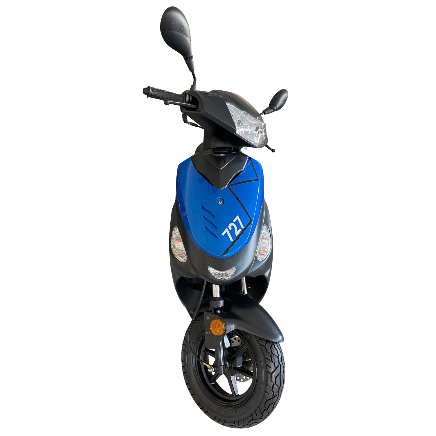 Motorroller GMX 460 Sport R 727 BS 45 km/h 12 Zoll schwarz-blau Euro 5 Mokick Roller Scooter