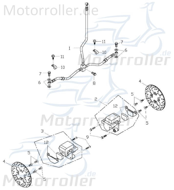 Adly Bremsscheibe 164 mm vorn ATV 50 II Utility XXL AC 50ccm 2Takt Motorroller.de Scheibenbremse Vorderbremse Scheiben-Bremse Bremsplatte Brems-Scheib
