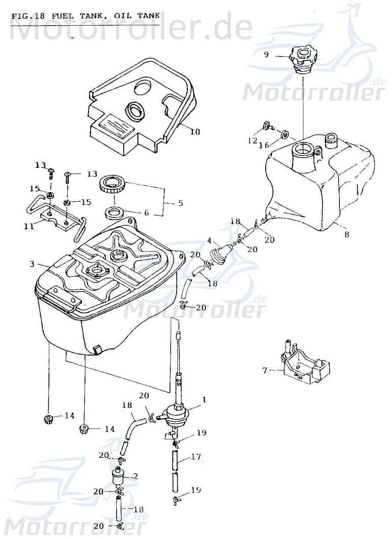 Schlauchklemme 9x1mm Spannring AGM Roller Scooter 50ccm 4Takt Motorroller.de Schelle Clip Klemmschelle Schlauchbinder Klemm-Schelle Schlauch-Schelle
