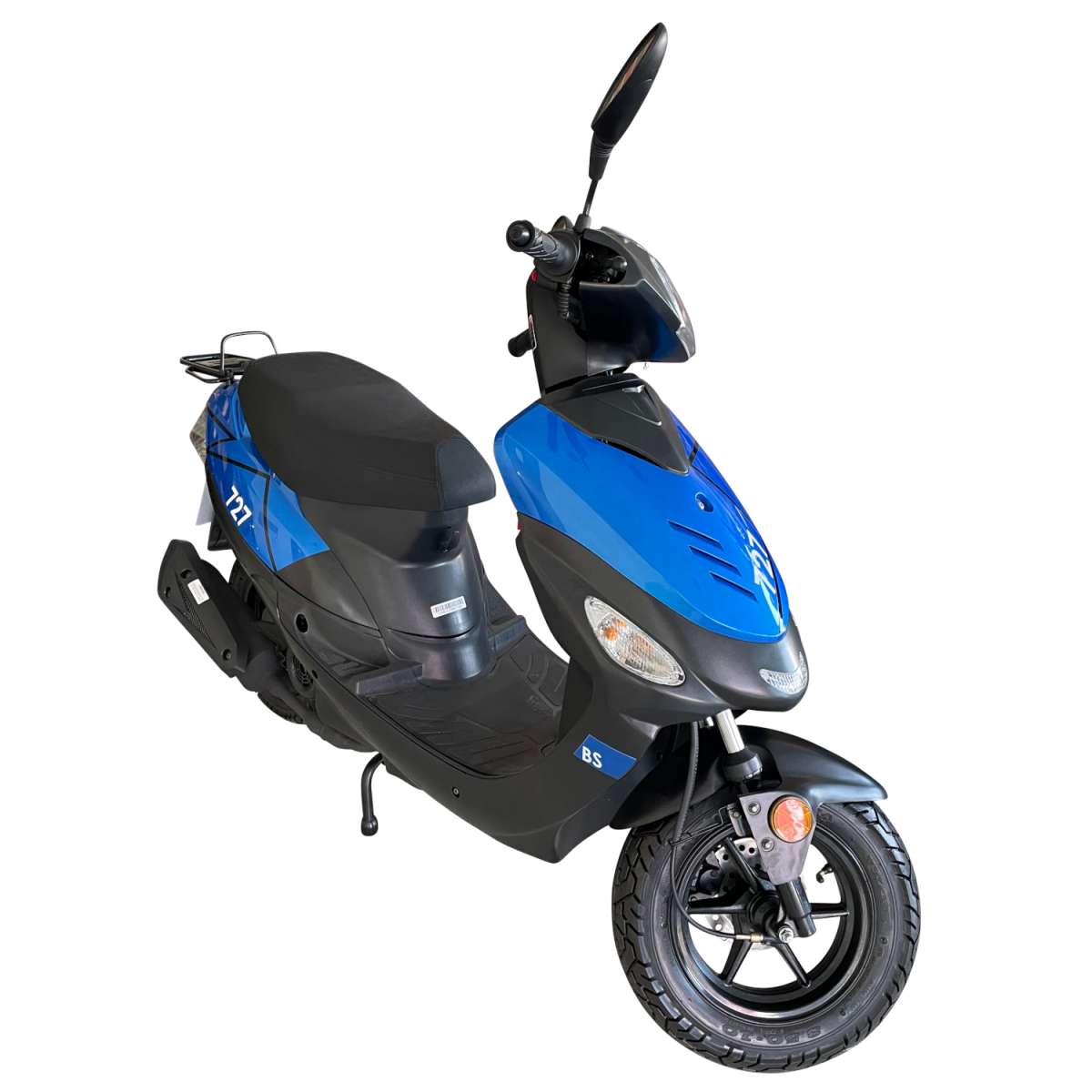 Motorroller GMX 460 Sport R 727 BS 45 km/h 12 Zoll schwarz-blau Euro 5 Mokick Roller Scooter