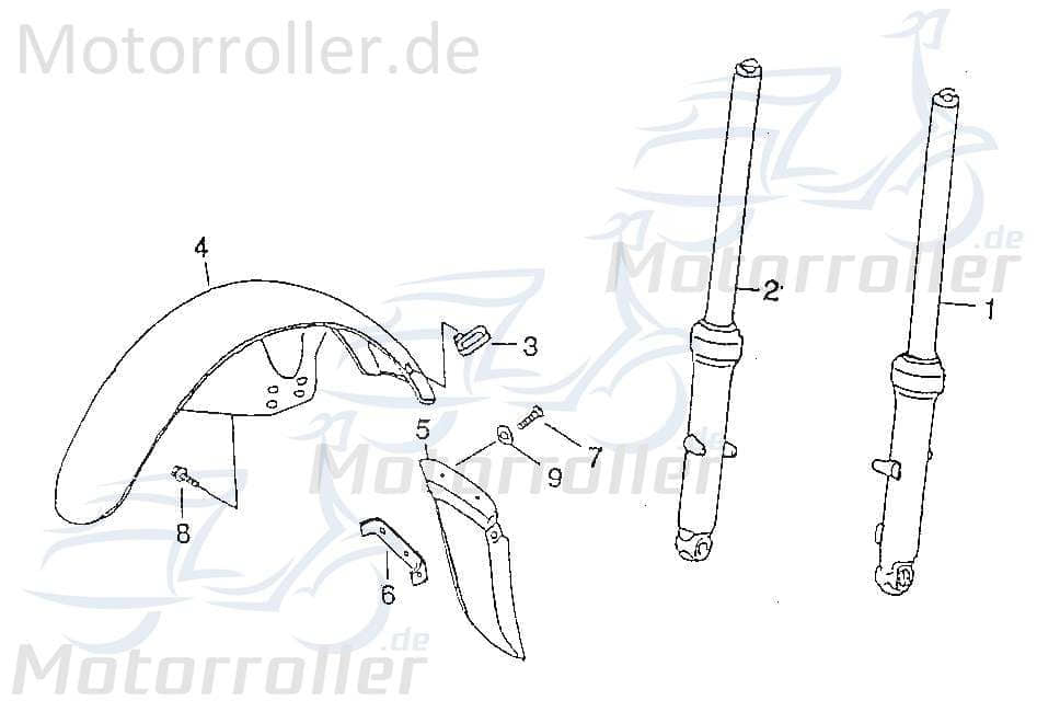 Schutzblech vorne Spritzschutz 51552-CHP-00