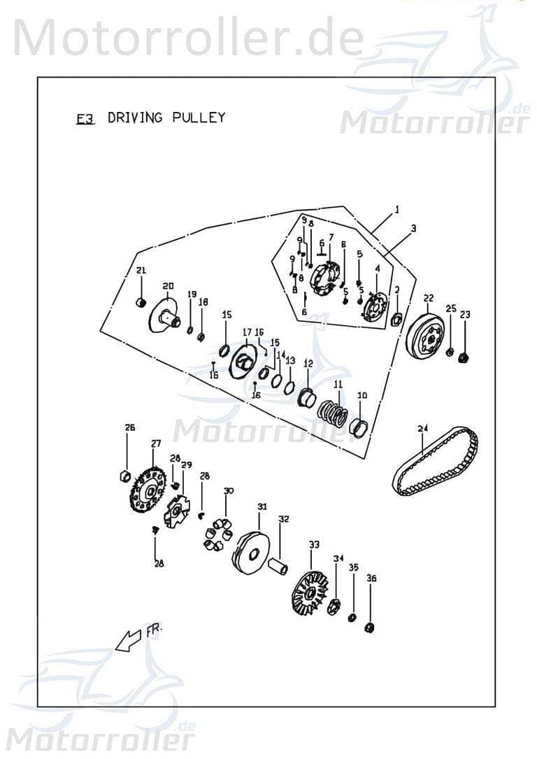 PGO Kupplungsbelag 1 Stück Big Max 50 Roller 50ccm 2Takt Motorroller.de Kupplungsbeläge Kupplungsbacke PGO 50ccm-2Takt Scooter G-Max 50 Naked Service