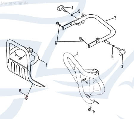Frontschutzbügel Alubügel 96026