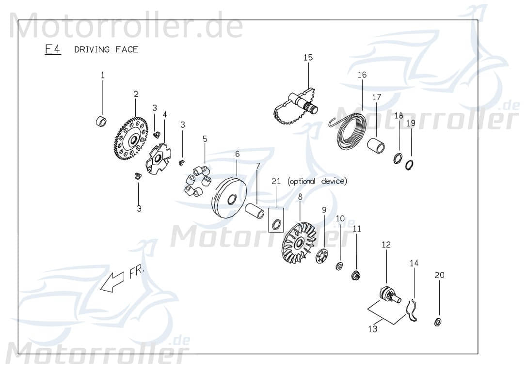 Fliehkraftrollen Satz/6 Stück 7,5 Gramm P11212000001