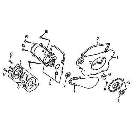 Anlasser Starter Anlassermotor Quad ATV 4Takt Rex 93110