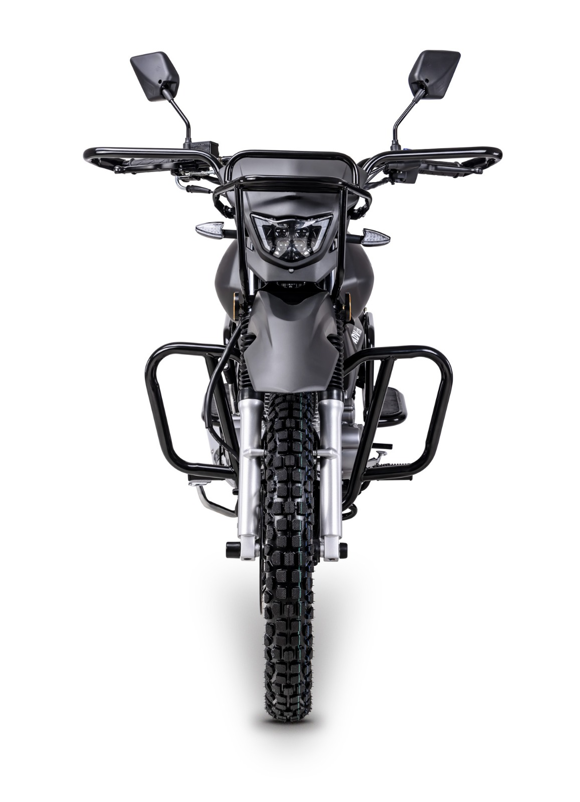 Motorrad Fighter 125 ADV-RS schwarz matt Euro 5+ Schaltmoped 125ccm 4 Takt Leichtkraftrad